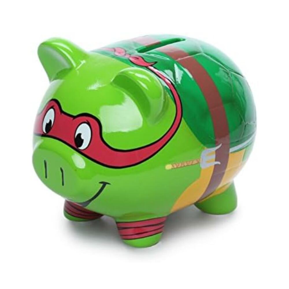 Ninja Turtles TMNT Raphael Ceramic Piggy Coin Bank 2014 (BRAND NEW, RARE)
